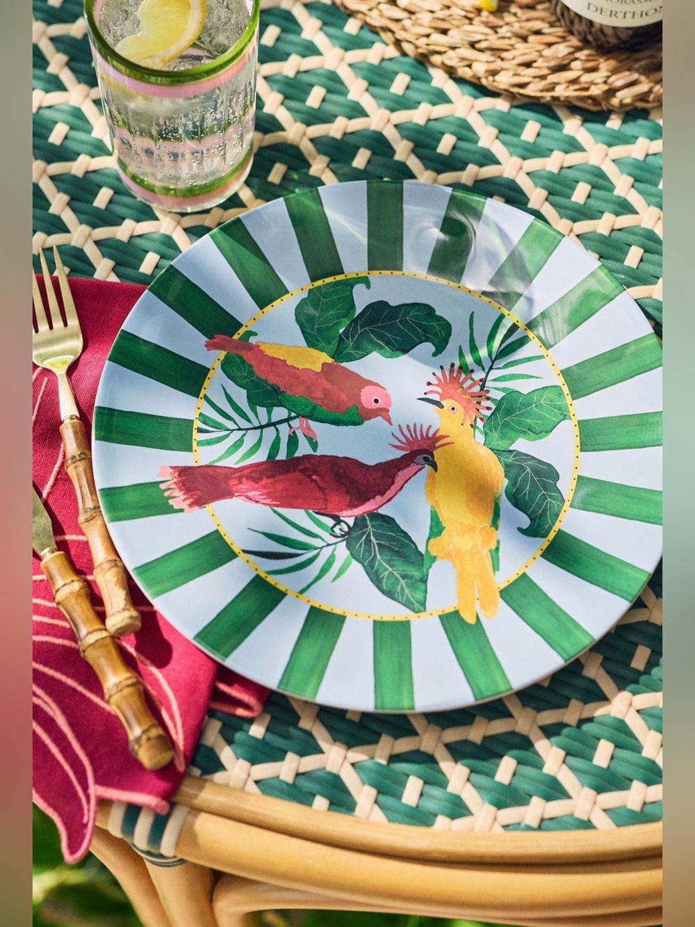 Anthropologie Farm Rio x Anthropologie Melamine Dinner Plates, Set of 4